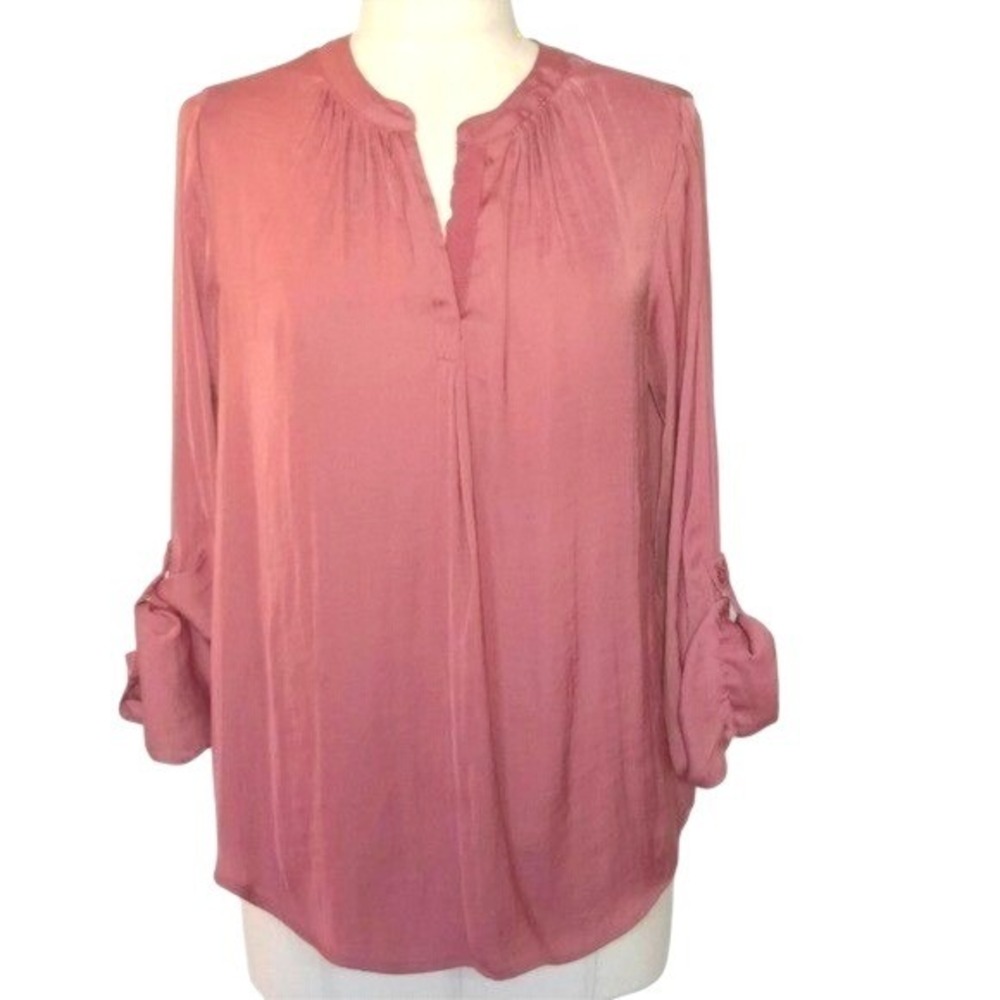 Vera Wang Dusty Coral blouse size l